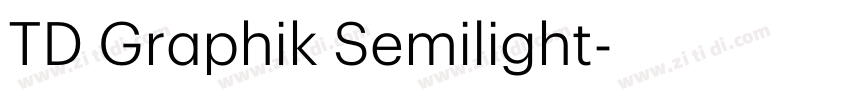 TD Graphik Semilight字体转换 TD Graphik Semilight字体转换